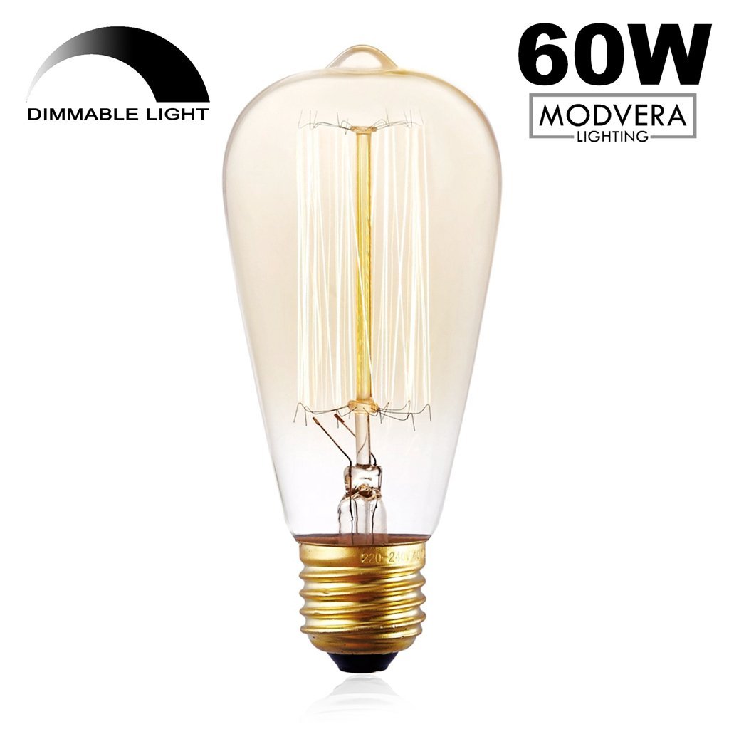 NEW 6 Pack - Modvera 60w Edison Bulb Antique Bulb Vintage