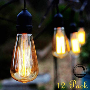 Modvera Lighting Dimmable Antique Vintage Edison Light Bulb