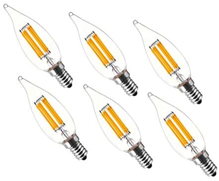 Modvera LED Candelabra Bulb Best Dimmable E12 Chandelier Bulb
