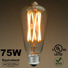 Modvera ST64 X-Filament 60w/75w Equivalent LED Edison Bulb Filament bulb