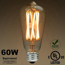 Modvera ST64 X-Filament 60w/75w Equivalent LED Edison Bulb Filament bulb