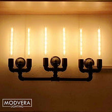 Modvera LED Filament Tube Bulb T30 Tubular Bulb Edison Antique Style 5 Watt with 40 watt Equivalent 2200K Glass E26 Base Dimmable