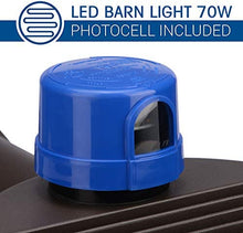 LED Area Light 70 Watts Dusk to Dawn Photocell Included, Perfect Yard Light or Barn Light, 9500 Lumens, 5000K, ETL Listed, DLC, 200W HID Light Equivalent,Replaceable Photocell