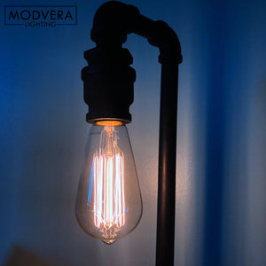 NEW 6 Pack - Modvera 60w Edison Bulb Antique Bulb Vintage Style ST64 2200K Warm White E26 Base Dimmable 370 lumens