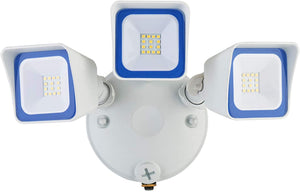 Bobcat Lighting 30 Watt Three Head Dusk to Dawn Photocell LED Flood Lights Adjustable Outdoor Flood Lighting 3200 Lumens 5000K All Metal Durable Design