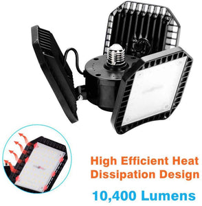 Bobcat Lighting LED Garage Light, Adjustable LED Panels Daylight Color Bulbs, Workshop Light for Garage,ETL Certification