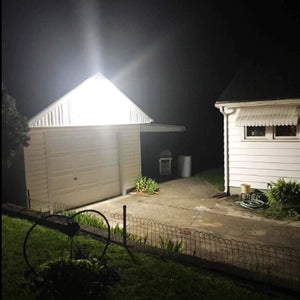 Terrason LED Area Light Dusk to Dawn Photocell Included, 5000K, Dimmable LED Floodlight Filament Perfect Yard Light or Antique Barn Light (40)