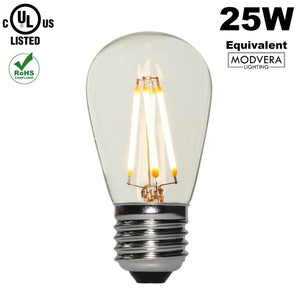 Modvera LED 25W Equal S14 Style String Lights (2w equivalent)