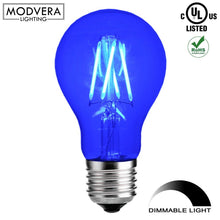Modvera LED Color RGB Light Bulb A19 3 Watt E26 Base 15,000 Hour Lifespan Clear Glass