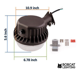 Bobcat LED Area Light Outdoor LED Area Light Dusk to Dawn Photocell, Perfect 120V Yard Light or Barn Light, ETL Listed, LED Floodlights Outdoor