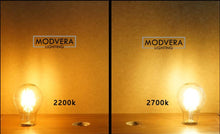 6 pack - Modvera 25W Equal LED Candelabra Bulb Bent Tip 2 Watts Warm White 2700K E12 Base Filament Style Chandelier Bulb. UL LISTED, RoHS Compliant