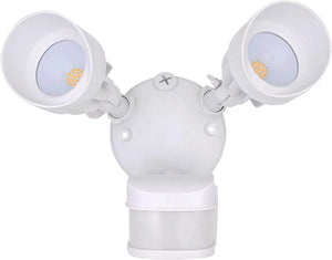 Bobcat LED Flood Lights 36 Watts 180 Degree Infrared Motion Sensor Two Head Light Direction Up/Down Activated Outdoor Security Lights Energy Saving 4000 lumens 50K