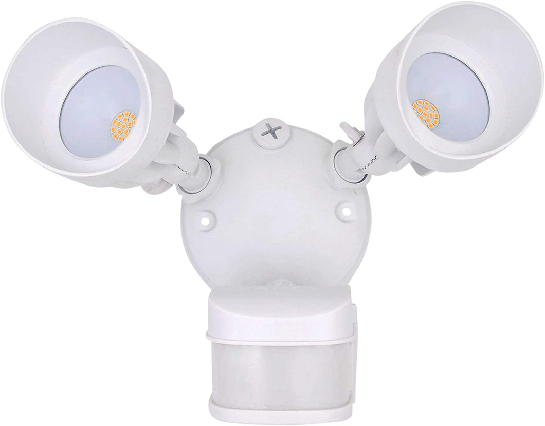 Bobcat LED Flood Lights 36 Watts 180 Degree Infrared Motion Sensor Two Head Light Direction Up/Down Activated Outdoor Security Lights Energy Saving 4000 lumens 50K