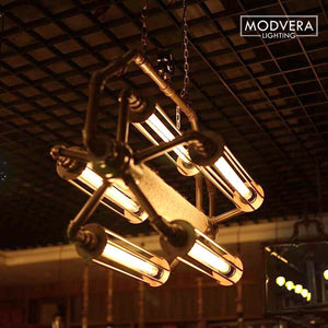 Modvera LED Filament Tube Bulb T30 Tubular Bulb Edison Antique Style 5 Watt with 40 watt Equivalent 2200K Glass E26 Base Dimmable