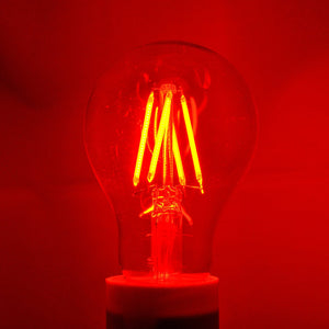 Modvera LED Color RGB Light Bulb A19 3 Watt E26 Base 15,000 Hour Lifespan Clear Glass