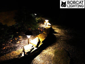 2 Pack - Super Bright Solar Path Lights 60 Lumens LED Solar Landscape Lights for Pathway, Warm White (3000K), Waterproof, Brightest on Market