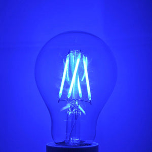 Modvera LED Color RGB Light Bulb A19 3 Watt E26 Base 15,000 Hour Lifespan Clear Glass