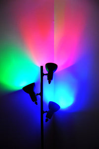 Modvera LED Color RGB Light Bulb A19 3 Watt E26 Base 15,000 Hour Lifespan Clear Glass